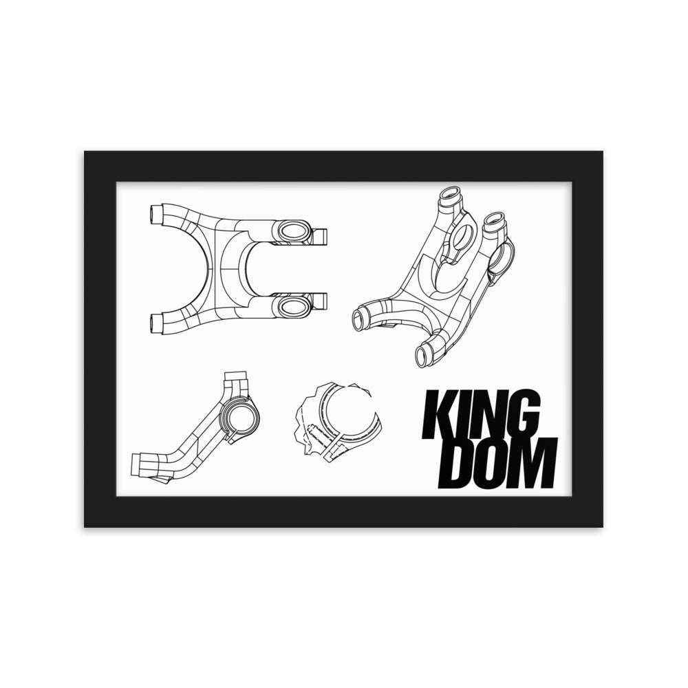 The VOID 3D Printed Yoke framed poster